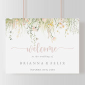 Mariage Fleur sauvage de verdure Boho Affiche de