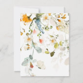 Mariage fleur sauvage détails cartes de boîtier (Dos)