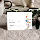 Mariage Fleur sauvage élégant RSVP