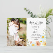 Mariage fleur sauvage Enregistrer les cartes de da (Debout devant)