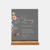 Mariage fleur sauvage "In Love Memory" (Recto)