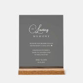 Mariage fleur sauvage "In Love Memory" (Recto)