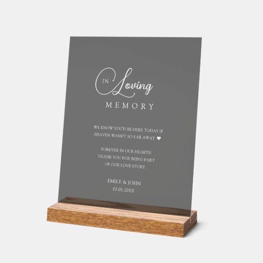 Mariage fleur sauvage "In Love Memory" (Angle)