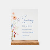 Mariage fleur sauvage "In Love Memory" (Recto)
