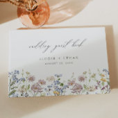 Mariage fleur sauvage Livre d'hôtes Floral Boho Mo