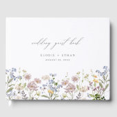 Mariage fleur sauvage Livre d'hôtes Floral Boho Mo (Recto)