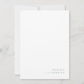 Mariage fleur sauvage menu Aquarelle Fuchsia ID954 (Dos)