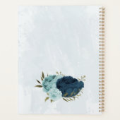 mariage fleurs bleu marine bleu clair (Dos)