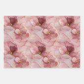 Mariage Fleurs de Rose Pâle et Feuilles Dorées (Devant)