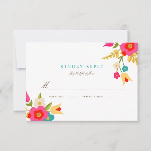 Mariage Fleurs Pays RSVP (Devant)
