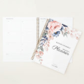Mariage Fleurs Rose Aquarelle Écriture Florale (Devant avec enveloppe)