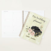 mariage fleurs rose blush noir (Devant avec enveloppe)