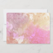 Mariage Fleurs Roses Enregistrer La Date Carte pho (Dos)