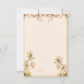 Mariage Fleurs vintages RSVP (Dos)