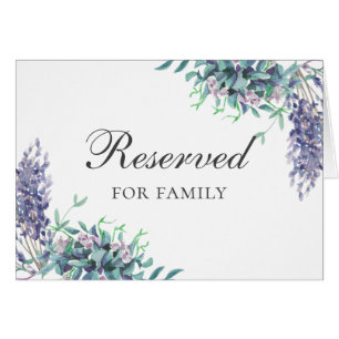 Mariage fleurs violettes. Panneau floral réservé