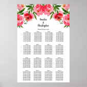 Mariage floral 16 Tableau de siège (Devant)