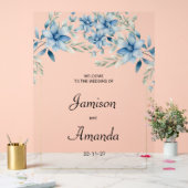 Mariage floral à la menthe bleue marine botanique (Mariage)