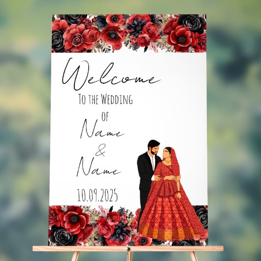 Mariage floral acrylique (Neutre)