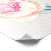 Mariage floral Affiche de bienvenue / Symbole de m (Coin)