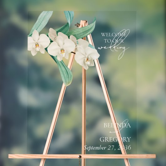 Mariage Floral Aquarelle Orchidées Blanches (Neutre)
