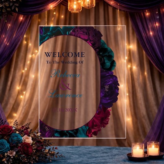 Mariage floral aux tons de joaillerie