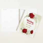 mariage floral blanc rouge verdure (Devant avec enveloppe)