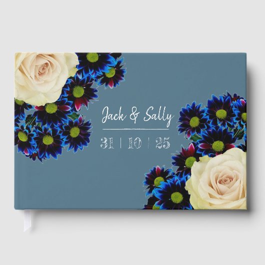 Mariage floral bleu et blanc (Recto)