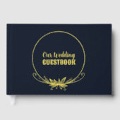 Mariage floral bleu marine et or (Recto)