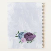 Mariage floral bleu pourpre (Dos)