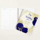 mariage floral bleu royal or (Devant avec enveloppe)