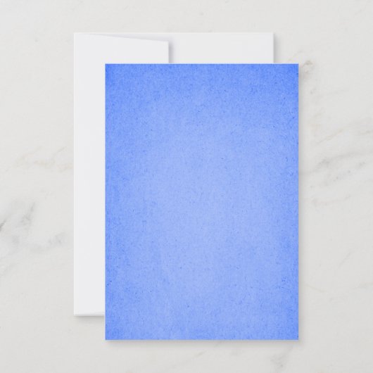 Mariage floral bleu rustique Table Place Cartes (Dos)