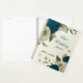 mariage floral bleu sarcelle beige (Devant avec enveloppe)