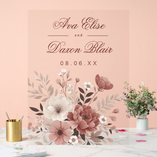 Mariage floral Blush & Dusty Rose (Mariage)