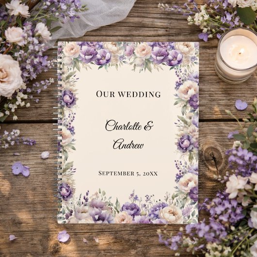 Mariage floral champagne lavande