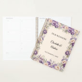 Mariage floral champagne lavande (Devant avec enveloppe)