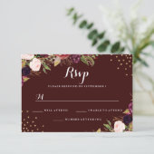 Mariage floral Confetti or Bourgogne RSVP (Debout devant)