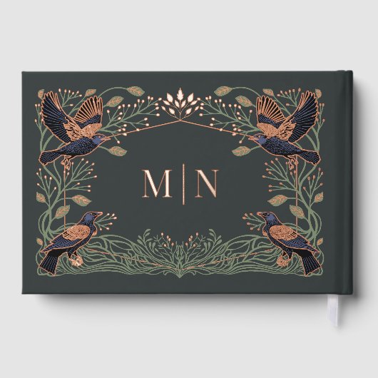 Mariage floral corbeau gothique enchanté (Verso)