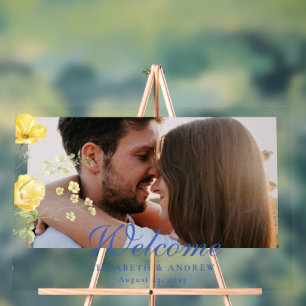 Mariage Floral Crête Bleu Poussiéreux