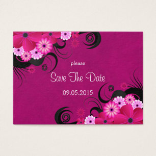 Mariage floral Dark Fuchsia Sauvez Les Cartes De D