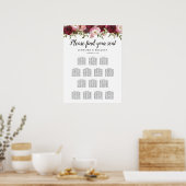 Mariage floral de Bourgogne rustique 14 Tableau (Cuisine)