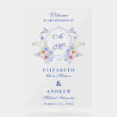 Mariage floral de crête bleue Dusty (Recto)