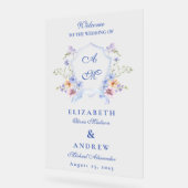 Mariage floral de crête bleue Dusty (Angle)