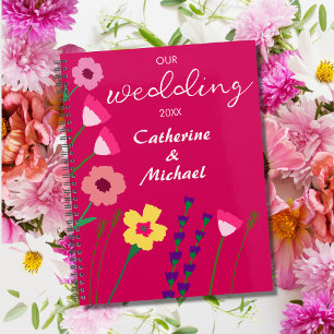 Mariage floral de printemps rose Fuchsia gras et b