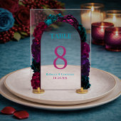 Mariage floral de tons joyaux