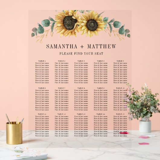 Mariage floral de tournesol Eucalyptus (Mariage)