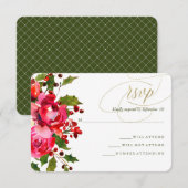 Mariage floral de vacances RSVP (Devant / Derrière)