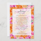 Mariage floral défraîchi - Carte Itinéraire (Devant)