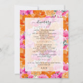 Mariage floral défraîchi - Carte Itinéraire (Dos)