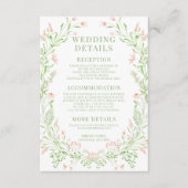 mariage floral détails Carte (Devant)