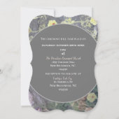 Mariage Floral d'hiver et Invitation photo (Dos)